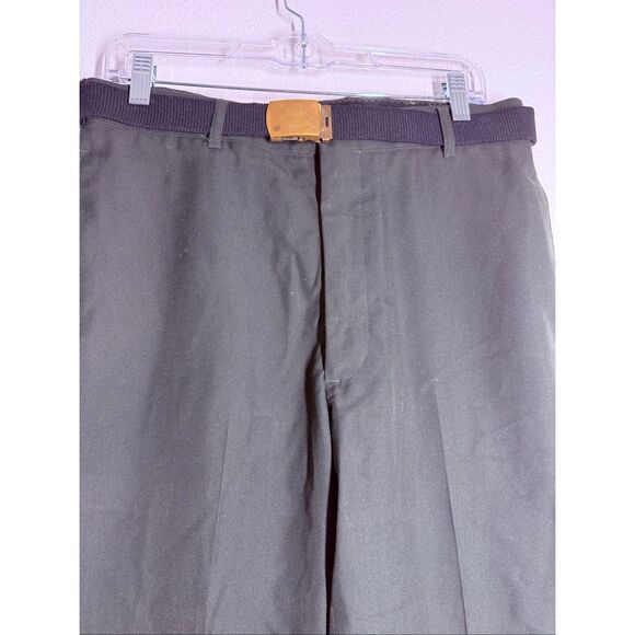 Vintage DSCP By Tennessee Apparel Men’s Wool Blend Pants Sz 33S Army Green Belt - Picture 3 of 14